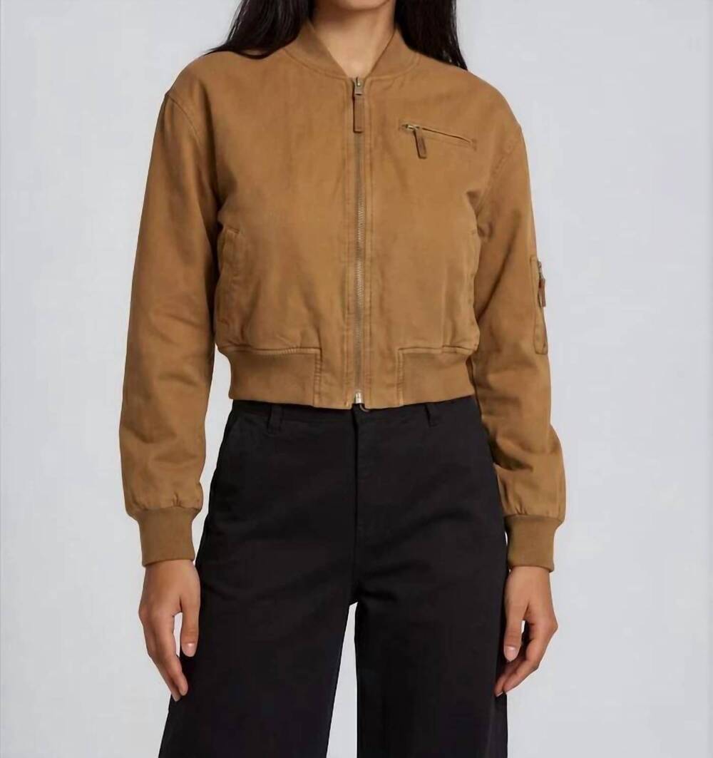 NEW MARRAKECH women's reversible bomber jacket in olive